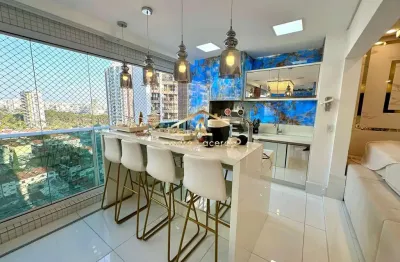 Porto real - lindo apartamento - anália franco / sp - varanda gourmet