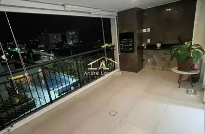Condomínio cidade maia - apartamento para locação com 122m², 3 quartos e 2 vagas