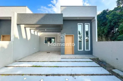 Casa nova com piscina e 03 quartos sendo 01 suíte no balneário alvorada. itapoá/sc