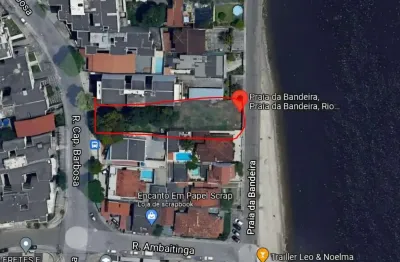 Terreno à venda, 969 m² na praia da bandeira - rio de janeiro/rj