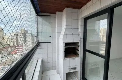 Apartamento dois dormitórios com sacada gourmet ocian praia grande sp