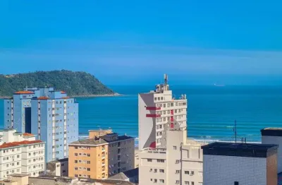 Apartamento dois dormitórios com vista mar boqueirão praia grande sp