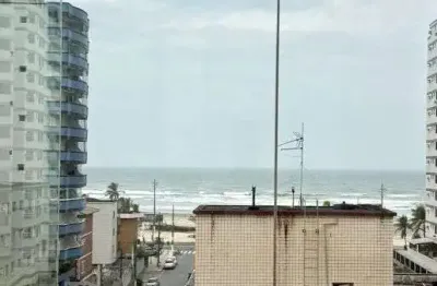Apartamento dois dormitórios sendo uma suíte vila tupi praia grande sp