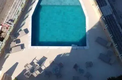 Apartamento vista mar, varanda gourmet com 52m² com 1 quarto em caiçara - praia grande - sp