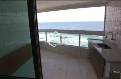Lindo apartamento frente mar para venda possui 105m² com 3 quartos em solemar - praia grande - sp