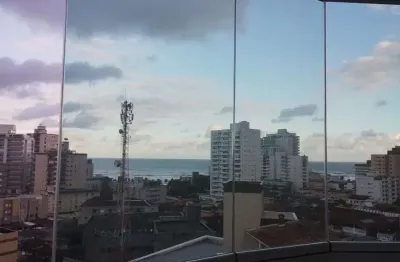 Lindo apartamento vista mar possui 52m² com 1 quarto em caiçara - praia grande - são paulo