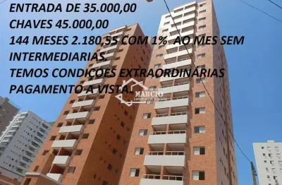 Apartamento para venda tem 59 metros quadrados com 2 quartos em ocian - praia grande - sp