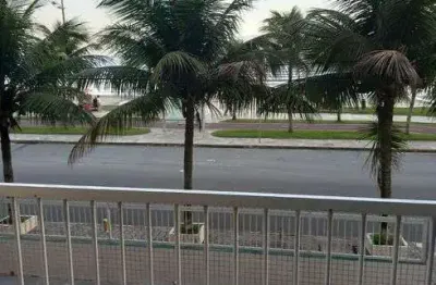 Lindo apartamento frente mar, pé na areia 84m² com 2 quartos em caiçara - praia grande - sp