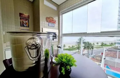 Maravilhoso apartamento frente mar para venda tem 55m² com 2 quartos em caiçara - praia grande - sp