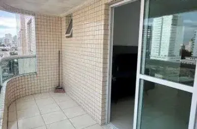 Apartamento um dormitório com sacada campo da aviação praia grande sp