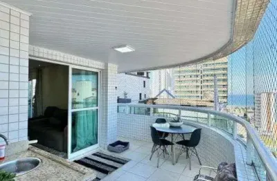 Apartamento 3 dormitórios vista livre guilhermina praia grande sp