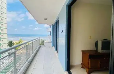 Apartamento três dormitórios vista mar vila tupi praia grande sp