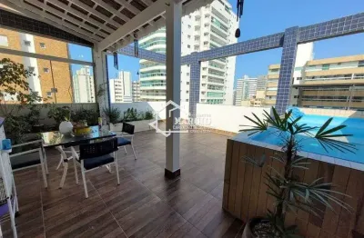 Cobertura para venda com 184 metros quadrados com 3 quartos em v. tupi - praia grande - sp