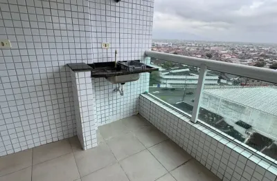 Apartamento dois dormitórios com varanda gourmet ocian praia grande sp