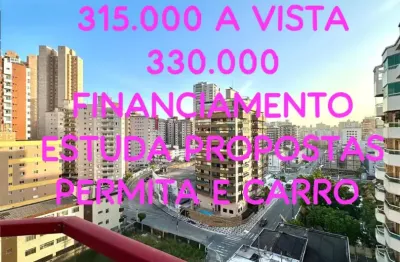 Apartamento um dormitório com sacada guilhermina praia grande sp