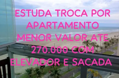 Apartamento um dormitório com vista mar balneário florida praia grande sp