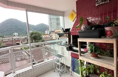 Apartamento dois dormitórios sendo uma suíte vista livre canto do forte praia grande sp