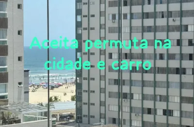 Apartamento dois dormitórios vista mar Guilhermina praia grande sp