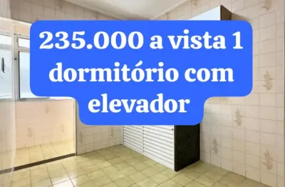 Apartamento um Dormitorio com elevador vila caiçara praia grande sp