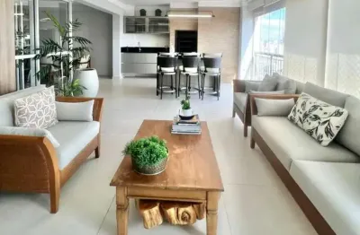 Apto a venda no tatuapé, semi mobiliado, 04 vagas, amplo terraço gourmet !!