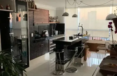 Apto a venda no tatuapé, mobiliado e decorado, ar condicionado, ampla sacada gourmet, 04 vagas !!