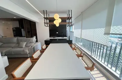 Apto no tatuapé, mobiliado e decorado, 03 suítes, terraço gourmet, 02 vagas !!