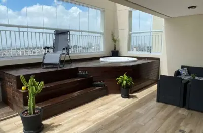 Cobertura a venda na vila carrão, mobiliada, hidro, terraço gourmet, 4 vagas !!