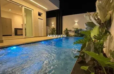Casa de condomínio, no villa di capri, em franca, com 4 suítes.