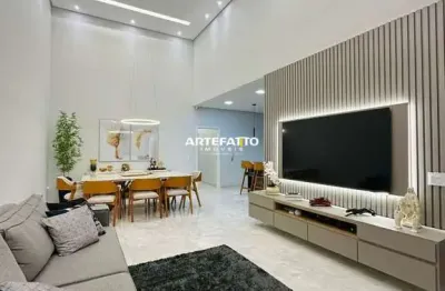 Casa à venda em franca, residencial tellini, porteira fechada e 3 suítes