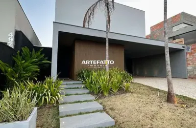 Sobrado de condomínio, no veredas, com 4 suítes, mobiliado