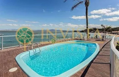 À venda | frente mar, piscina privativa, 300 m², 3 quartos e 8 vagas de garagem - sambaqui, em florianópolis.