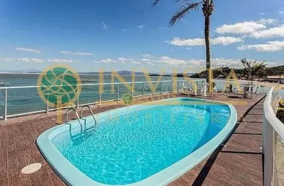 À venda | frente mar, piscina privativa, 300 m², 3 quartos e 8 vagas de garagem - sambaqui, em florianópolis.