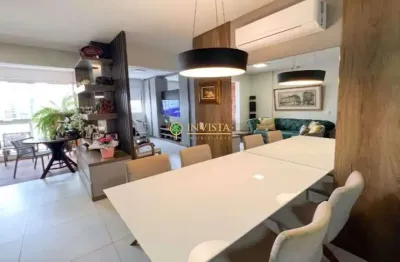 À venda | semi mobiliado, 3 quartos, sacada com vista parcial mar e 1 vaga de garagem - agronômica, em florianópolis.