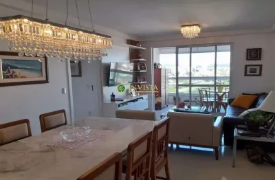 À venda | 110 m², 3 quartos, sacada com vista mar e 2 vagas - barreiros, são josé.
