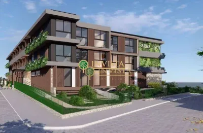 Loft pé na areia à venda com 1 vaga na barra da lagoa.