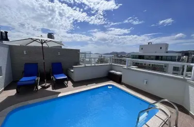 Piscina privativa, vista mar, mobiliado, espaço gourmet e 3 vagas no centro - á venda em florianópolis.