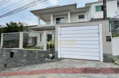 Semi mobiliado, 3 quartos, sendo 1 suíte e 2 vagas em forquilhas - á venda em são josé