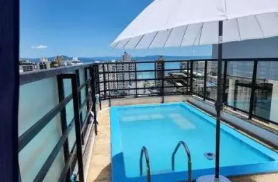 À venda | 198 m², duplex, terraço e vista mar, reformado, 3 quartos e 2 vagas - próximo ao beiramar shopping.