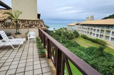 Sacada ampla com churrasqueira e vista mar, ático com hidromassagem, 4 quartos e lazer completo à venda no costão do santinho.