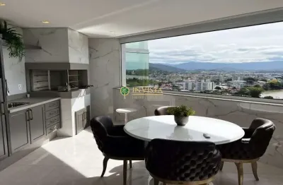 Alto padrão, andar alto, decorado, ao lado da marina pier 33 em biguaçu - à venda!