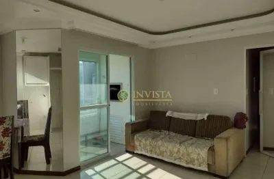 Semi mobiliado, sacada com churrasqueira e 2 quartos - À venda em Areias, São José.