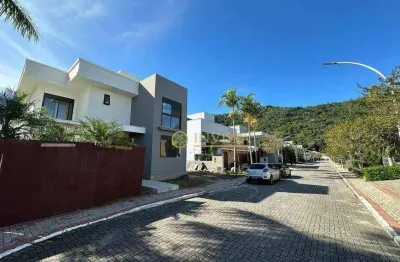 À venda | casa em condomínio fechado de alto padrão com 4 suítes - cachoeira do bom jesus - florianópolis.