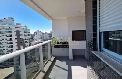 Andar alto com sacada com churrasqueira, 2 quartos e 1 vaga à venda no kobrasol.