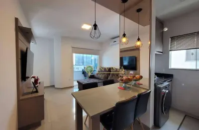 À venda | 59 m², Semi mobiliado, sacada com churrasqueira, 2 quartos e 1 vaga - Palhoça/SC.