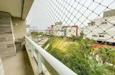 À venda | 108 m², Sacada com churrasqueira, vista mar, 3 quartos e 2 vagas - Praia do Campeche, em Florianópolis.