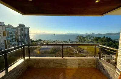 À venda | 145 m², vista panorâmica para o mar, andar alto, semi mobiliado e 2 vagas - agronômica, florianópolis.
