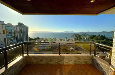 À venda | 145 m², vista panorâmica para o mar, andar alto, semi mobiliado e 2 vagas - agronômica, florianópolis.