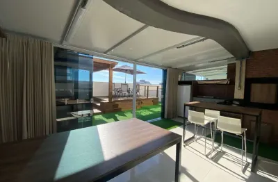 À venda | 228 m², mobiliado, 3 quartos, churrasqueira, vista mar e 3 vagas de garagem - jardim atlântico, próximo ao bokas, em florianópolis.