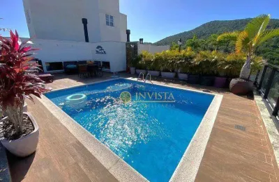 À venda | terraço privativo com piscina, espaço gourmet, 3 quartos e 4 vagas de garagem - itacorubi, em florianópolis.
