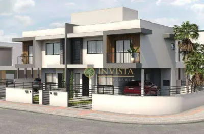 Sobrados com 3 quartos, churrasqueira e 1 vaga à venda em forquilhas.